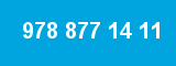 978 877 14 11 978 877 14 11